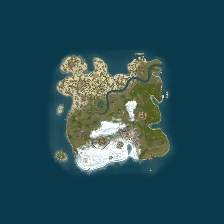 Map of A Shockbyte Rust Server