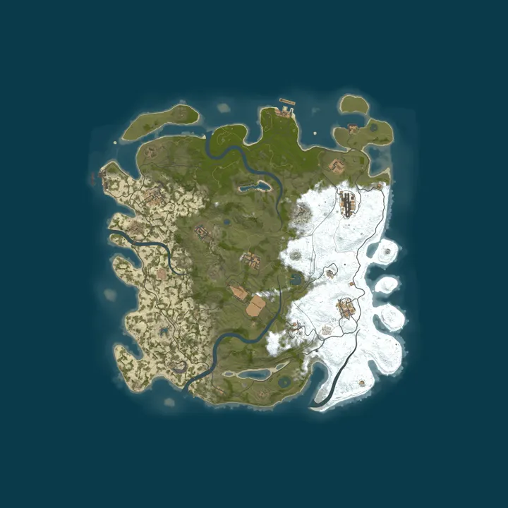 Map of Rust Server