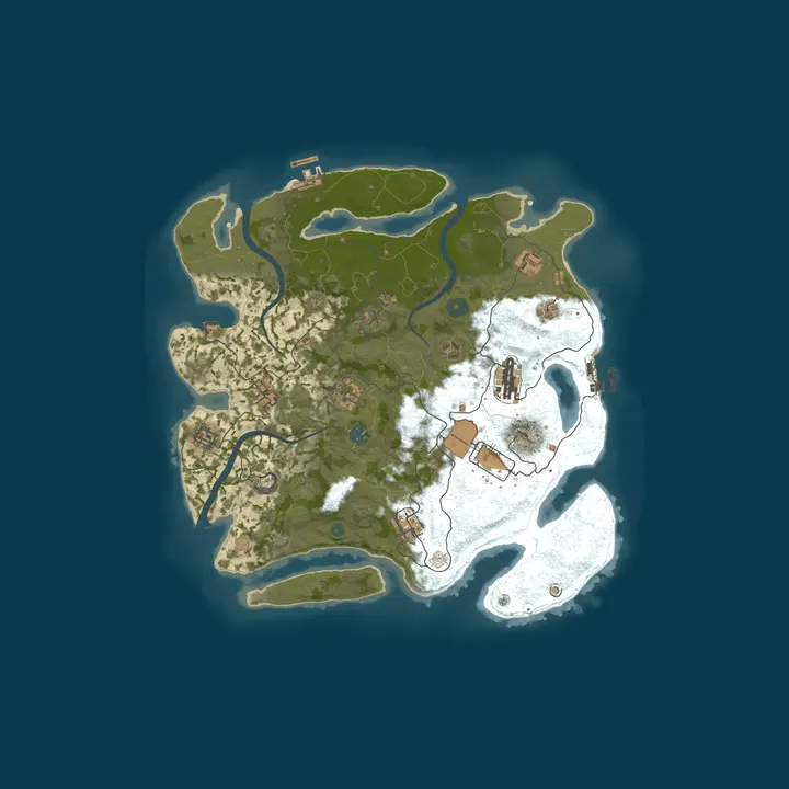 Map of Mamkalo RUST Solo/Duo/Trio 2x Vanilla