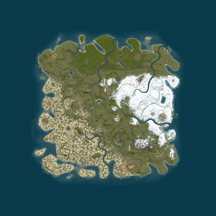 Map of Rusty PVE X10 | Chill Survival