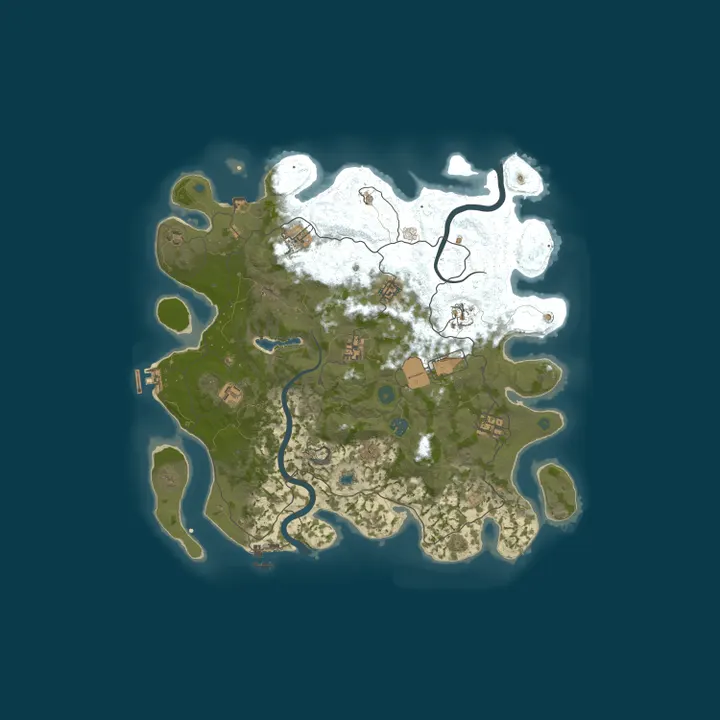 Map of Rust Enhanced - EU 2x PVE and PVP