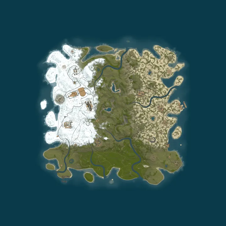 Map of [EU] No Mercy Island | 3x | MyMini | Solo/Duo/Trio | Kits/Shop