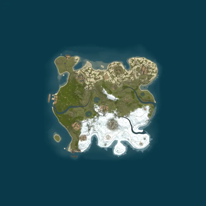 Map of Rust Server pri