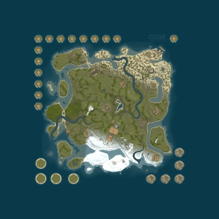 Map of EU GOM 15x PVE Grumpy Old Man |Kits|Skins|BackPack|Shop|Raidabl