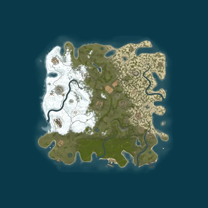 Map of #1 ALPHA RUST DUO [X2 | KITS | TP | PVP | FPS+] BETA TEST