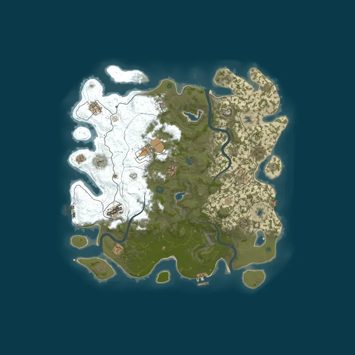 Map of **SMURFS SERVER, 4X PVE, BIWEEK WIPES**