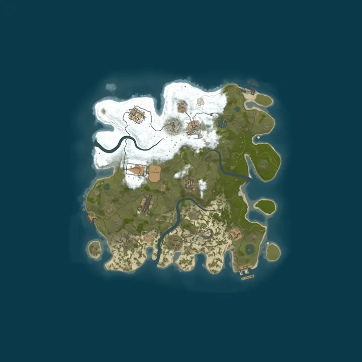 Map of RUSTX [x10 | SOLO/DUO/MAX 3 | Loot+ | Skins] WIPE 26.10