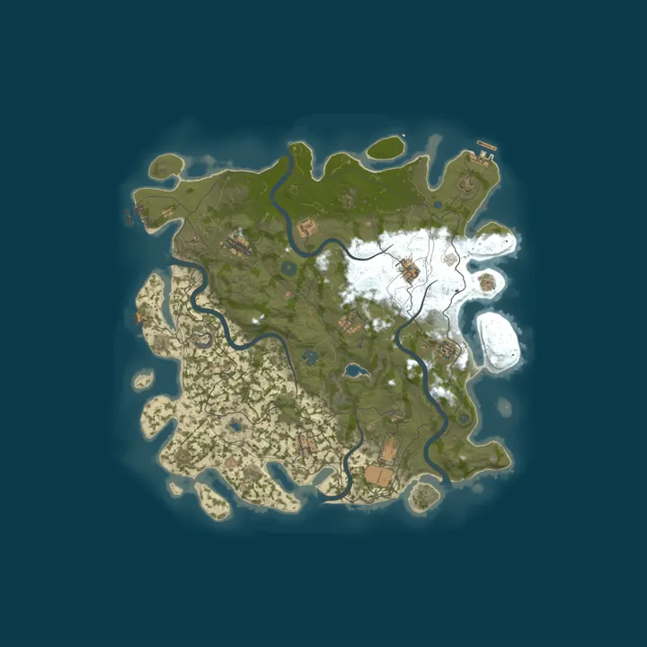 Map of [US] RustRichIce Main | Monthly | 1x | Trio | No BP Wipe | QoL+