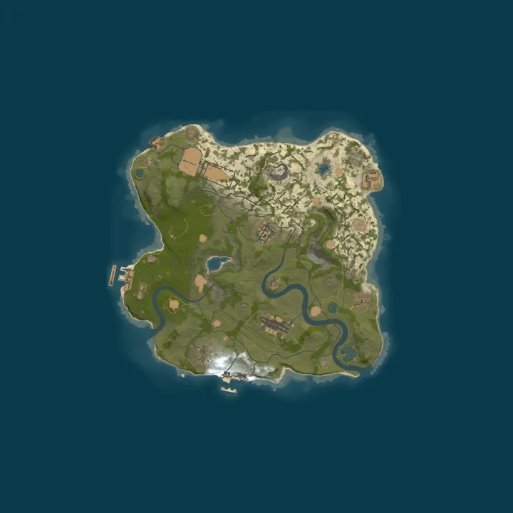 Map of BotWorld PVE AI Player70 Live Bots 5X - Wiped - 11d ago