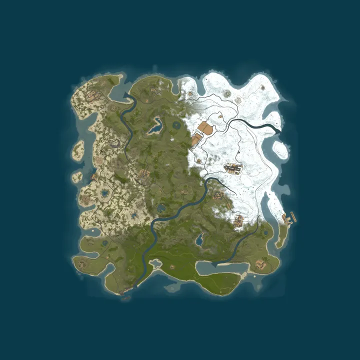 Map of Aqua Rust | EU 2x Monthly | No BP Wipes | Solo/Duo/Trio/Quad
