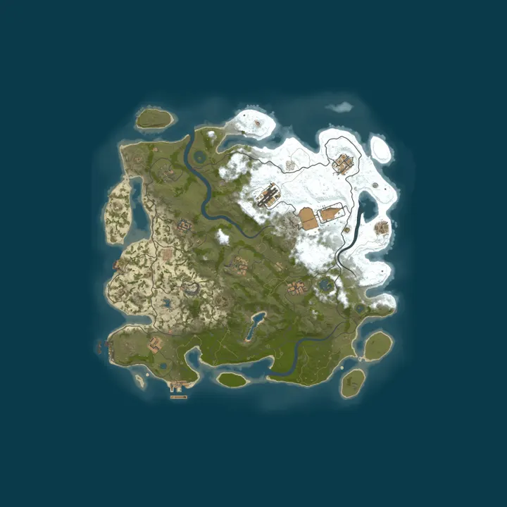 Map of 4Netplayers Rust Server No Decay, The Goodolddayz