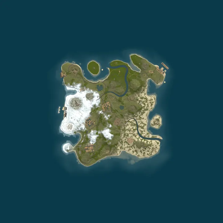 Map of Rust Granacante PVE ESP [SOLO | DUO | TRIO | QUAD]