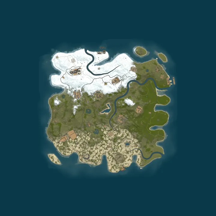 Map of Rust Server by nitrado.net