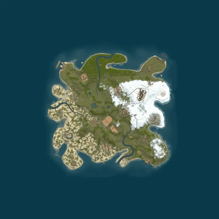 Map of Rust Server by nitrado.net