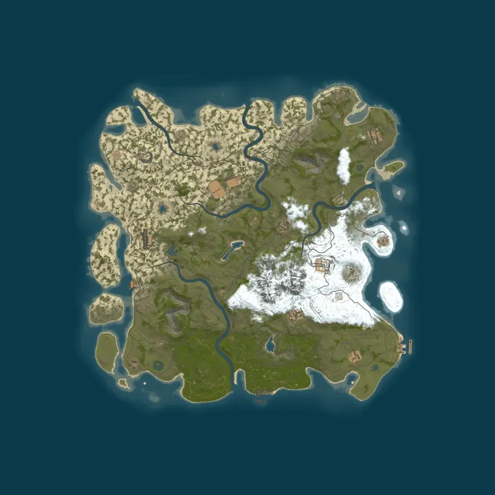 Map of Rust 6K | Procedural Map