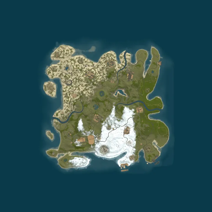 Map of [TR/EU] Atak 10x Pve|Zombie|Raidbase|Skill|Epic|Events|Boss