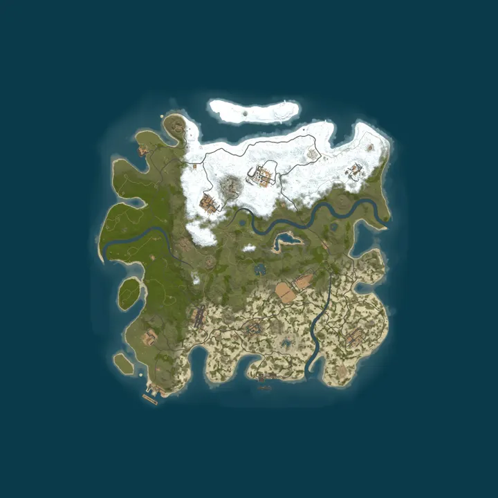 Map of HOOSIERLAND.GG | EU | 2X | Monthly | Kits | Vanilla+
