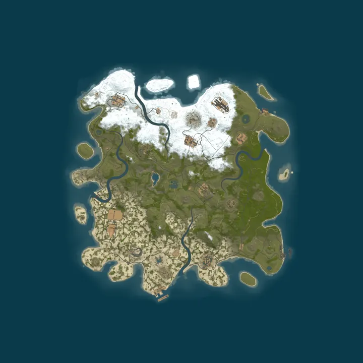 Map of Российский x3-Для Новичков-SURVHUB.RU- 3x